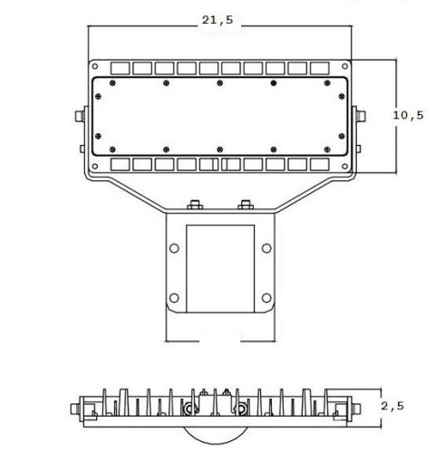 Lampa moduł LED 50W 6500K 5000lm kąt świecenia 120°