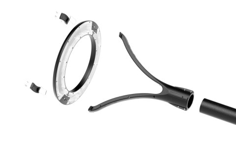 Lampa parkowa latarania uliczna LED 100W 5000K 9000lm