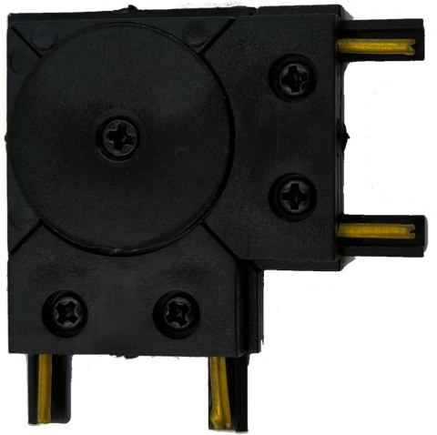 Łącznik do szynoprzewodu magnetycznego 1F natynkowego Ultra Slim czarny 90°