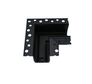 Łącznik kątowy podtynkowy sufit-sufit do szyn magnetycznych karton gips czarny