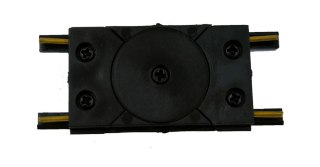 Łącznik prosty do szynoprzewodu magnetycznego 1F natynkowego Ultra Slim czarny