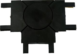 Łącznik typu T do szynoprzewodu magnetycznego 1F natynkowego Ultra Slim czarny