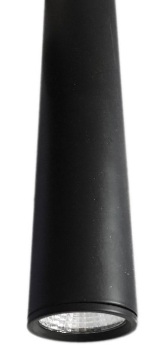 Lampa rura wisząca czarna 10W 60cm 3000K 1000lm 230V