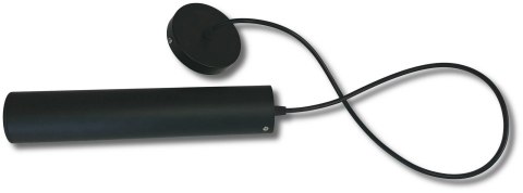 Lampa rura wisząca czarna 10W 60cm 3000K 1000lm 230V