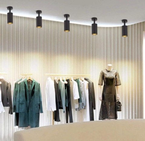 Lampa sufitowa kinkiet SPOT oprawa LED Czarna E27