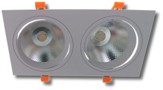 Lampa sufitowa podtynkowa podwójna LUO 30W 4500K