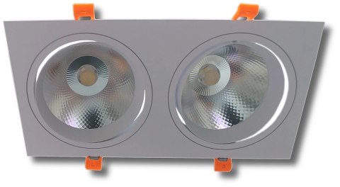 Lampa sufitowa podtynkowa podwójna LUO 30W 4500K