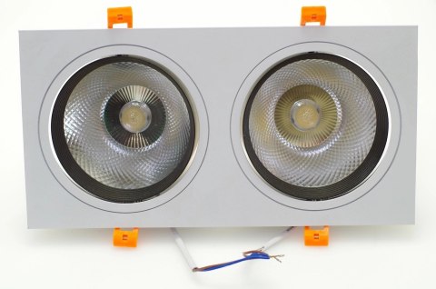 Lampa sufitowa podtynkowa podwójna LUO 30W 4500K