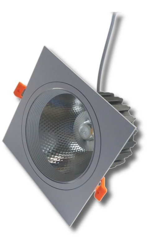 Lampa sufitowa podtynkowa pojedyncza LUO 15W 4500K