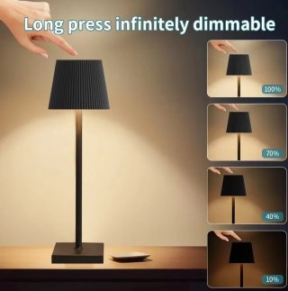 Lampka LED biurkowa bezprzewodowa do restauracji hotelu 3 tryby 2,5W