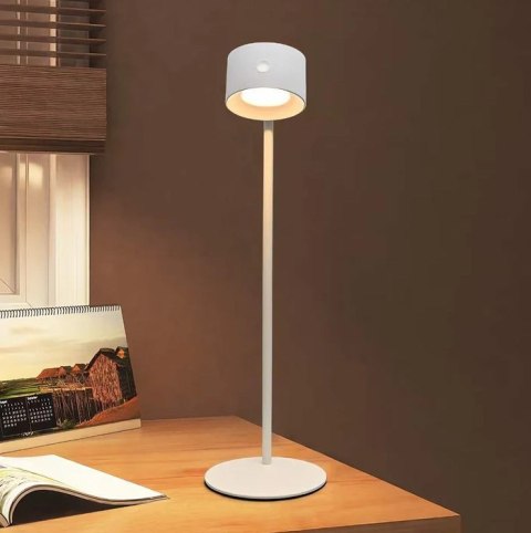 Lampka LED biurkowa kinkiet magnetyczna bezprzewodowa 3w1 biała 10W USB