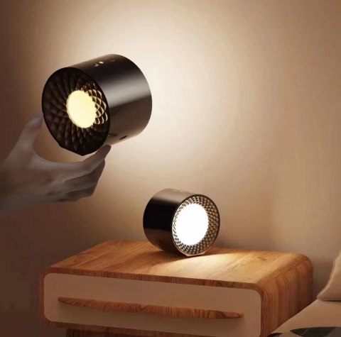 Lampka LED biurkowa kinkiet magnetyczna bezprzewodowa 3w1 czarna 10W USB
