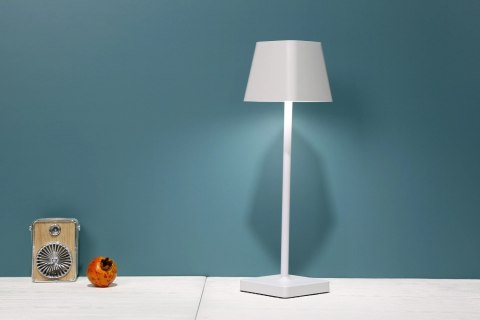 Lampka LED dotykowa biurkowa nocna stołowa biała USB 5W
