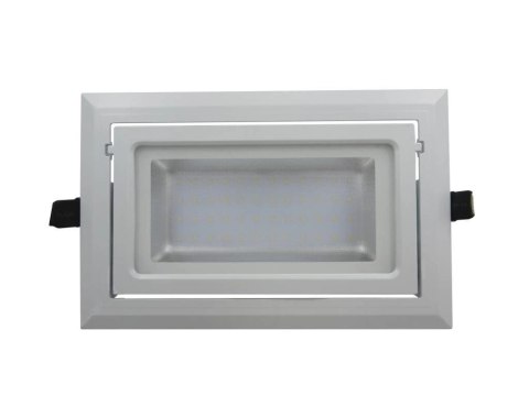 Naświetlacz Spot nastawny prostokątny biały 40W 6000K 4000lm 230V Anti-Flicker