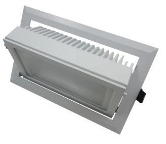 Naświetlacz Spot nastawny prostokątny biały 40W 6000K 4000lm 230V Anti-Flicker