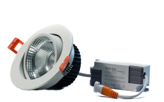 Oczko oprawa sufitowa plafon wpuszczany podtynkowy Downlight COB 12W 3000K 1200lm 230V
