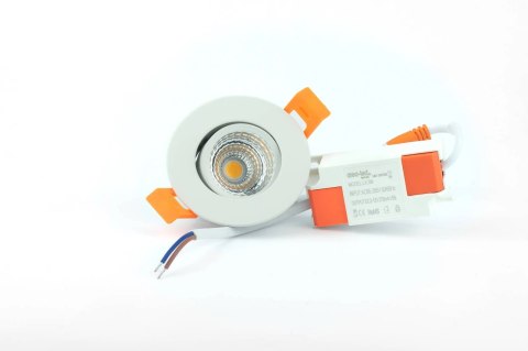 Oczko oprawa sufitowa plafon wpuszczany podtynkowy Downlight COB 3W 6000K-6500K 300lm 230V