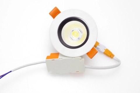 Oczko oprawa sufitowa plafon wpuszczany podtynkowy Downlight COB 5W 4000K 500lm 230V