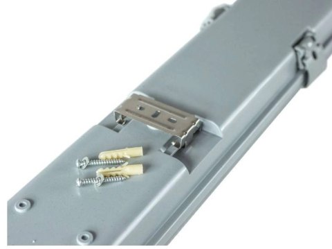Oprawa hermetyczna liniowa LED 2x120cm IP65 zasilanie jednostronne