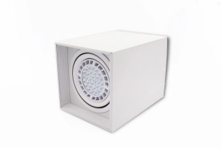 Oprawa sufitowa natynkowa CUBE biała kwadratowa