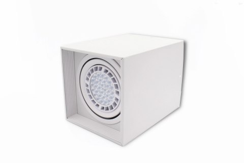 Oprawa sufitowa natynkowa CUBE biała kwadratowa