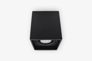 Oprawa sufitowa natynkowa CUBE czarna kwadratowa E27