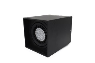 Oprawa sufitowa natynkowa CUBE czarna kwadratowa E27