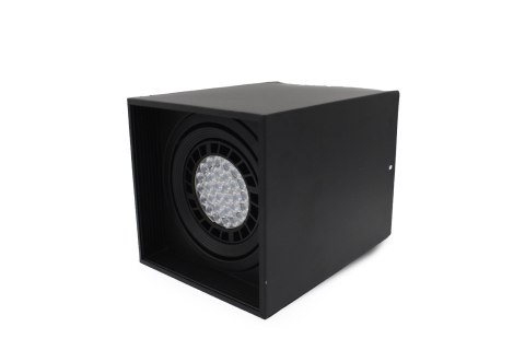 Oprawa sufitowa natynkowa CUBE czarna kwadratowa E27