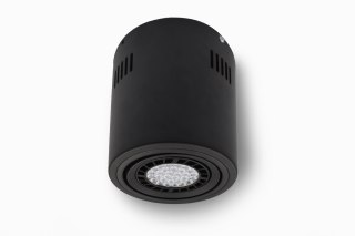 Oprawa sufitowa natynkowa CUBE czarna okrągła