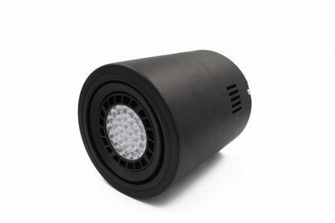 Oprawa sufitowa natynkowa CUBE czarna okrągła