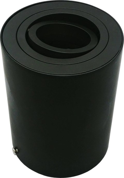 Oprawa sufitowa natynkowa czarna okrągła na żarówkę GU10