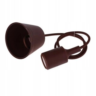 Oprawa sufitowa wisząca Loft brązowa na żarówkę E27 230V