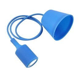 Oprawa sufitowa wisząca Loft ciemno niebieska na żarówkę E27 230V