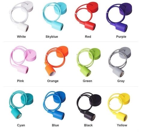 Oprawa sufitowa wisząca Loft ciemno niebieska na żarówkę E27 230V