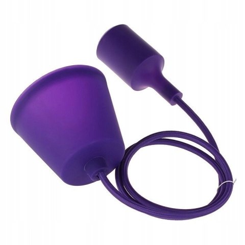 Oprawa sufitowa wisząca Loft fioletowa na żarówkę E27 230V