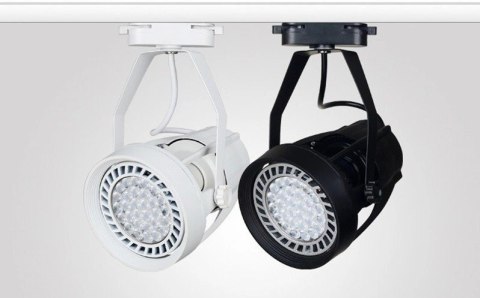 Oprawa szynowa 1 fazowa czarna na żarówkę PAR30