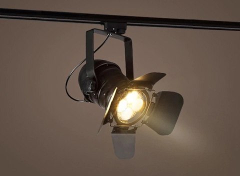 Oprawa szynowa sceniczna 1 fazowa biała na żarówkę PAR30