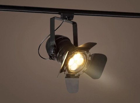 Oprawa szynowa sceniczna 1 fazowa czarna na żarówkę PAR30