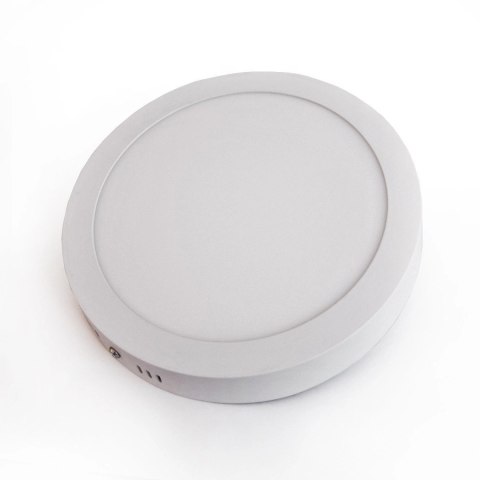 Panel natynkowy okrągły plafon ledowy led 30cm 24W 6000K 2200lm kąt świecenia 120° mocny solidny