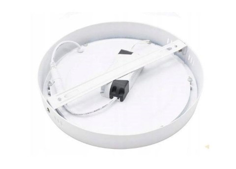 Panel natynkowy okrągły plafon ledowy led 30cm 24W 6000K 2200lm kąt świecenia 120° mocny solidny