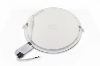 Panel podtynkowy kwadratowy plafon na sufit sufitowy niemrugający LED 22cm 18W 6000K 1750lm kąt świecenia 120° mocny solidny