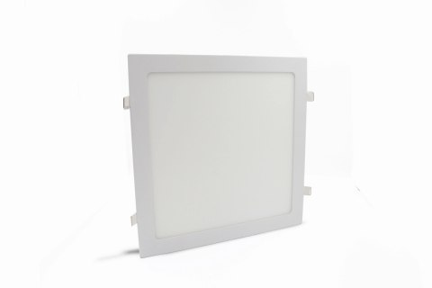 Panel podtynkowy kwadratowy niemrugający plafon na sufit led biały 30x30 24W 6000K kąt świecenia 120°