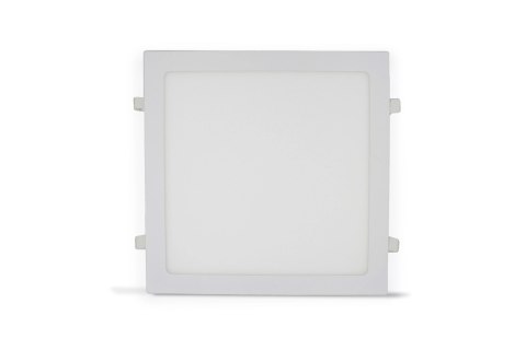 Panel podtynkowy kwadratowy niemrugający plafon na sufit led biały 30x30 24W 6000K kąt świecenia 120°