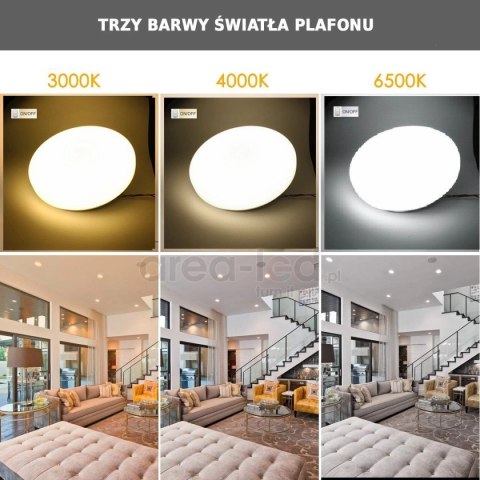 Plafon LED natynkowy 21W 2625lm ze zmienną barwą światła