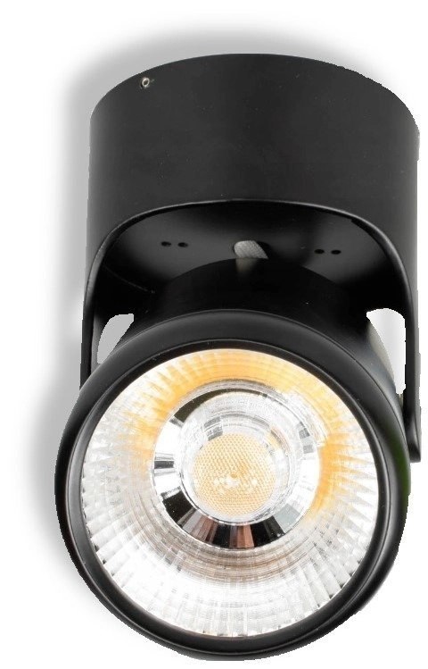 Reflektor LED lampa natynkowa czarna 15W 4500K 300lm kąt świecenia 24°