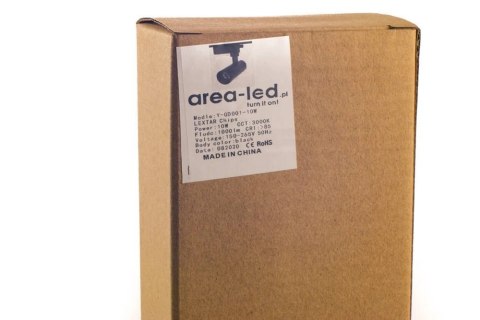 Reflektor LED lampa szynowa biała 10W 1 fazowa 3000K 1000lm kąt świecenia 30°