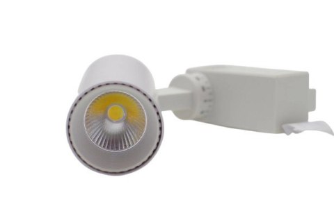 Reflektor LED lampa szynowa biała 10W 1 fazowa 4500K 1000lm kąt świecenia 20°