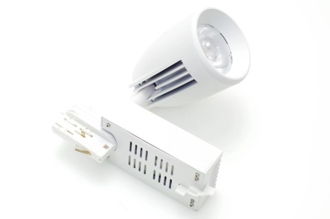Reflektor LED lampa szynowa biała 45W 3 fazowa 4500K 5000lm kąt świecenia 40°