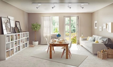 Reflektor LED lampa szynowa biała 45W 3 fazowa 4500K 5000lm kąt świecenia 40°