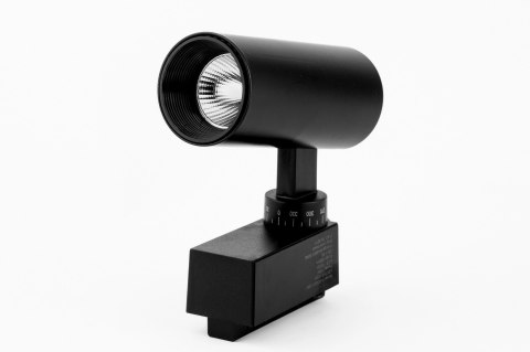 Reflektor LED lampa szynowa czarna 10W 1 fazowa 3000K 1000lm kąt świecenia 20°
